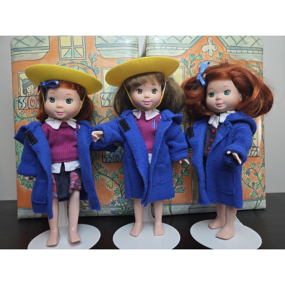 Set of 3 Madeline & Friends Dolls Learning Curve *No Box* Madeline (2)& Danielle